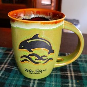 Tybee Island Georgia dolphin coffee or tea mug